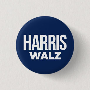 Harris Walz 2024 3 Cm Round Badge