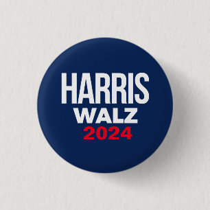 Harris Walz 2024 3 Cm Round Badge