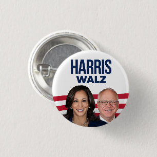 Harris Walz 2024 3 Cm Round Badge