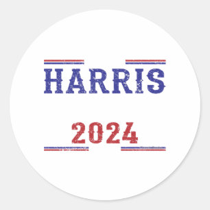 Harris Walz 2024 _7 Classic Round Sticker