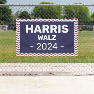 Harris - Walz 2024 Banner