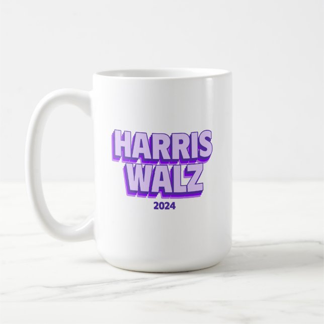 Harris Walz 2024 Coffee Mug (Left)