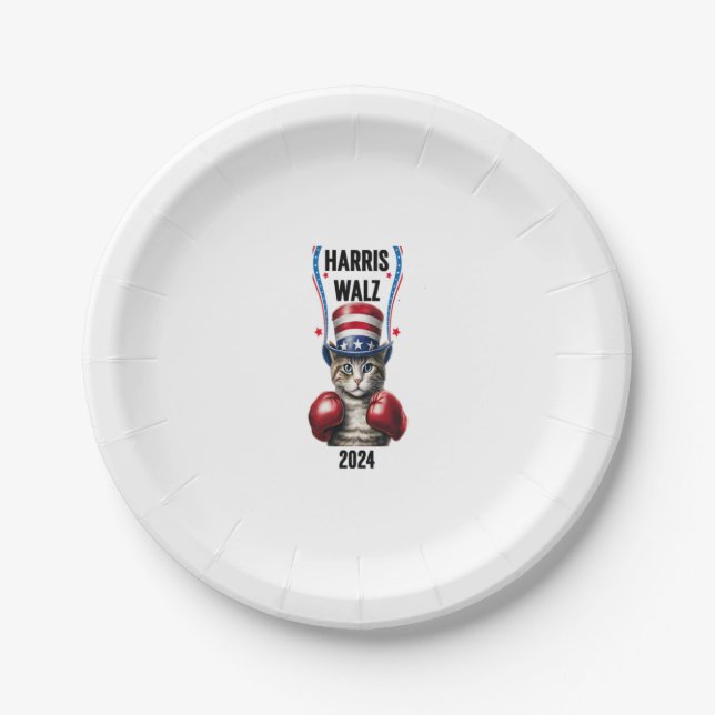 Harris Walz 2024 - Election 2024  Paper Plate (Front)