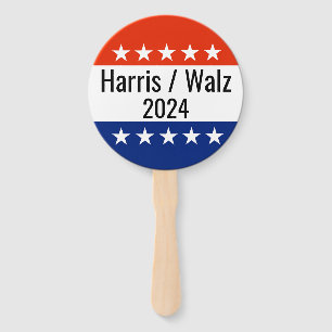 Harris Walz 2024 Election Hand Fan