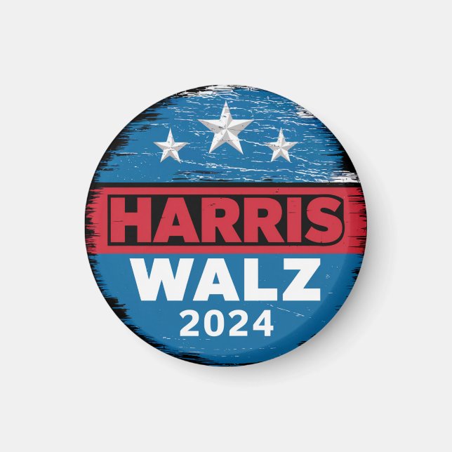 Harris Walz 2024 Election Kamala Harris Tim Waltz  Magnet (Front)