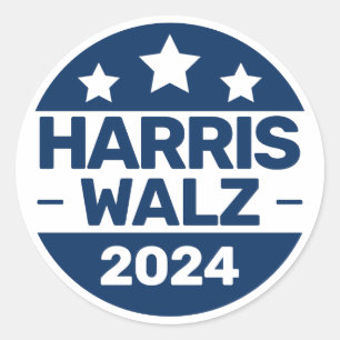 Harris Walz 2024 Election Kamala Harris Tim Walz Classic Round Sticker
