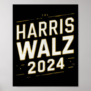 Harris Walz 2024 Election Kamala Harris Tim Watz  Poster