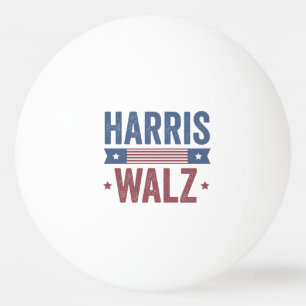 Harris Walz 2024 Election Kamala Tim Waltz America Ping Pong Ball