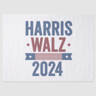 Harris Walz 2024 Election Kamala Tim Waltz America Tissue Paper
