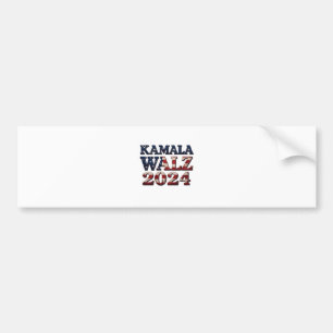 Harris Walz 2024 Election Kamala Tim Waltz  Bumper Sticker