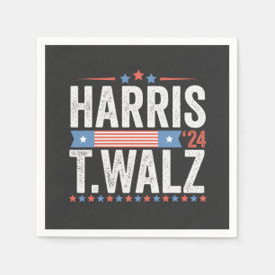 Harris Walz 2024 Election Kamala Tim Waltz Napkin