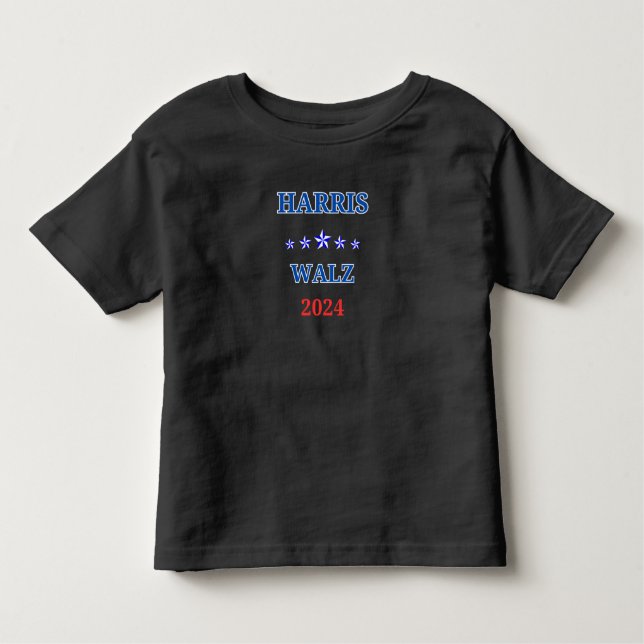 Harris Walz 2024 Election Kamala  Toddler T-Shirt (Front)