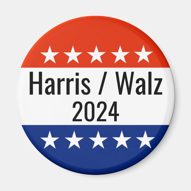 Harris Walz 2024 Election Magnet (Front)