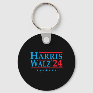 Harris Walz 2024 Election Vote Patriotic Tim Waltz Key Ring