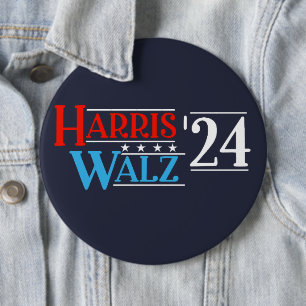 Harris Walz 2024 for President 6 Cm Round Badge