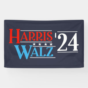 Harris Walz 2024 for President Banner