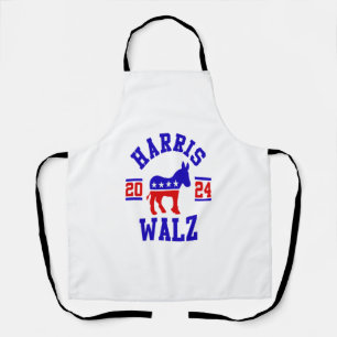Harris Walz 2024 for President Patriotic Democrat Apron