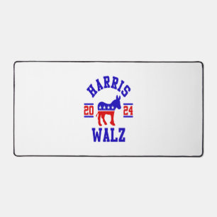 Harris Walz 2024 for President Patriotic Democrat  Desk Mat