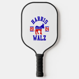 Harris Walz 2024 for President Patriotic Democrat Pickleball Paddle
