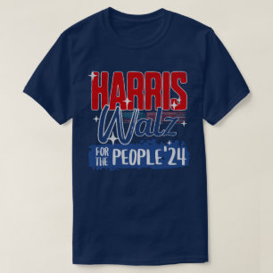 Harris Walz 2024 For the People Election Democrat T-Shirt
