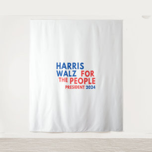 Harris Walz 2024 For The People  Tapestry