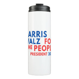 Harris Walz 2024 For The People Thermal Tumbler