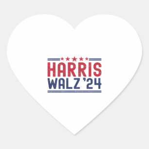 Harris Walz 2024 - Harris Walz 2024 We Are Not Goi Heart Sticker