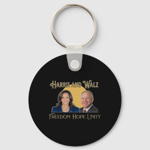 Harris Walz 2024 Kamala And Tim President And Vp Key Ring