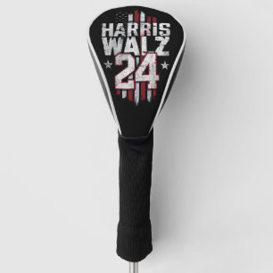 Harris Walz 2024 Kamala Harris 2024 Tim Walz 2024  Golf Head Cover