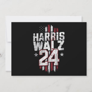Harris Walz 2024 Kamala Harris 2024 Tim Walz 2024  Invitation
