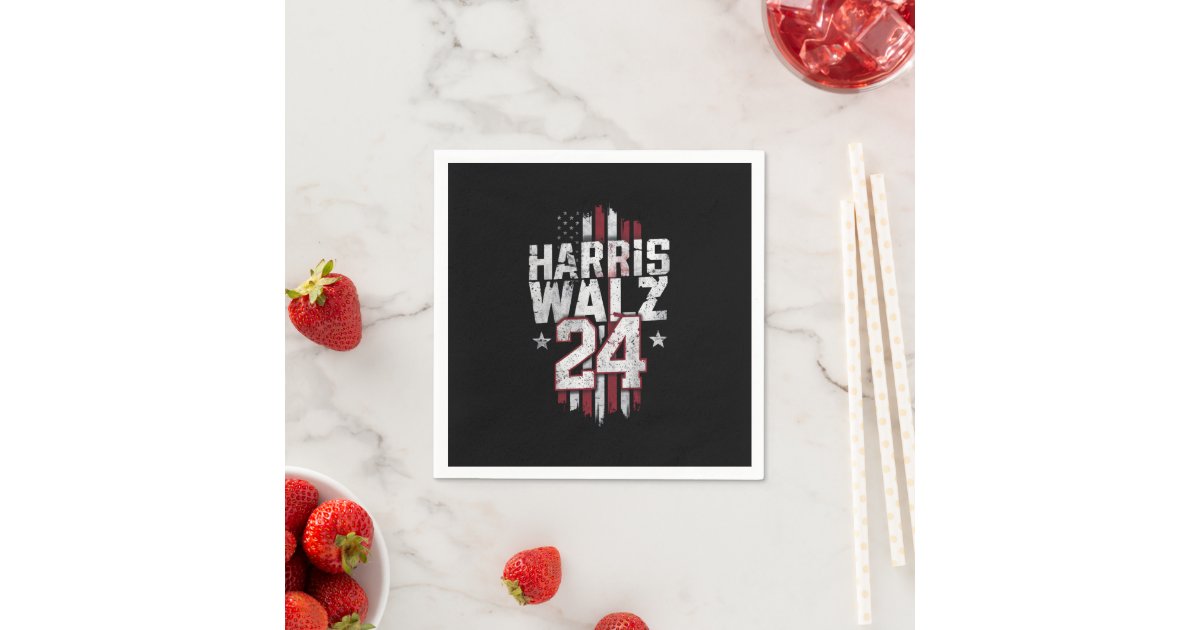 Harris Walz 2024 Kamala Harris 2024 Tim Walz 2024 Napkin Zazzle