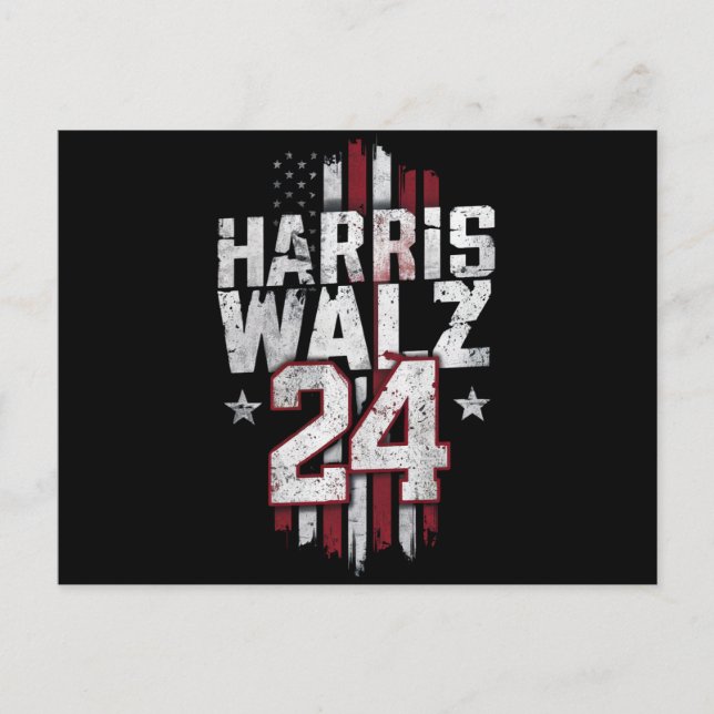 Harris Walz 2024 Kamala Harris 2024 Tim Walz 2024  Postcard (Front)