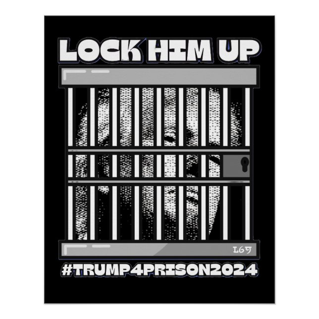 HARRIS-WALZ 2024 LOCK HIM UP POSTER (Front)