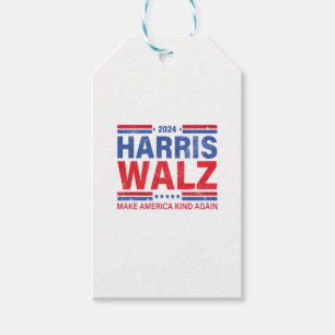 Harris Walz 2024 Make America Kind Again Gift Tags