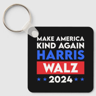 Harris Walz 2024 Make America Kind Again Key Ring