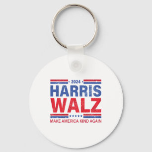 Harris Walz 2024 Make America Kind Again Key Ring