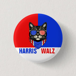 Harris Walz 2024 Obviously 3 Cm Round Badge