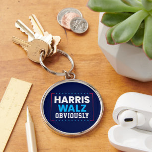 Harris Walz 2024 Obviously Key Ring