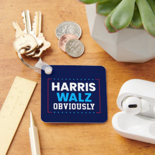 Harris Walz 2024 Obviously Key Ring