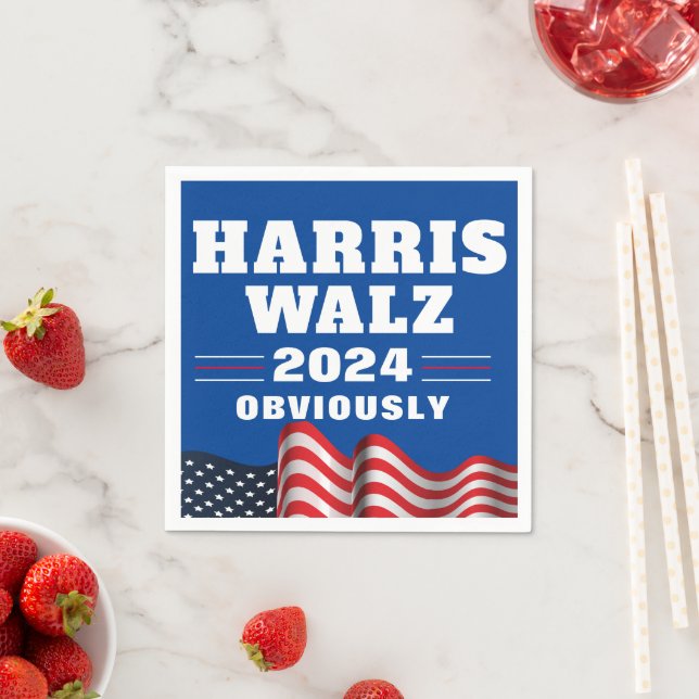 Harris Walz 2024 | Obviously Napkin (Insitu)