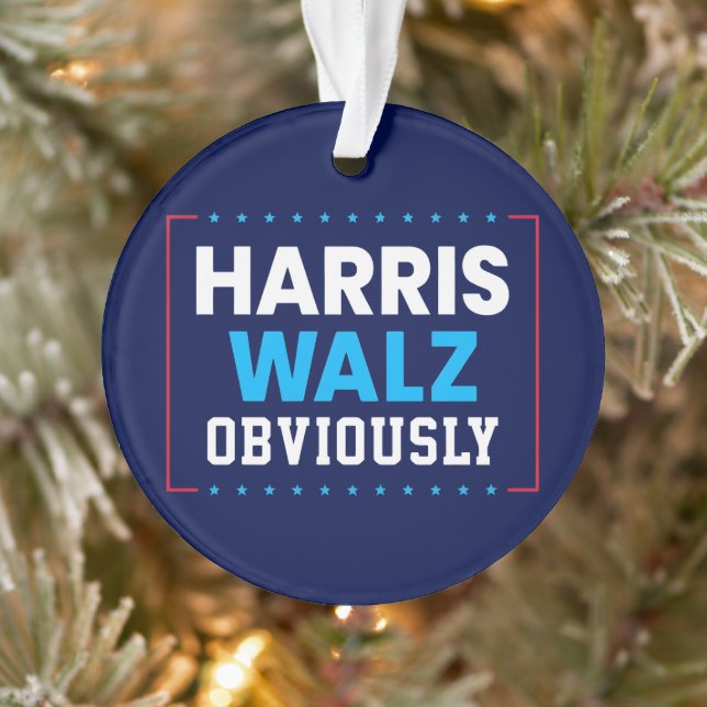 Harris Walz 2024 Obviously Ornament (Tree)