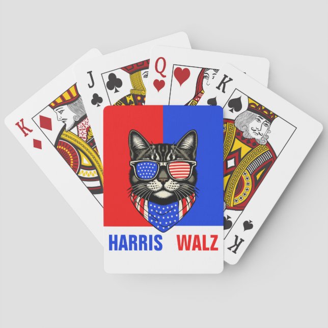 Harris Walz 2024 Obviously Playing Cards (Back)