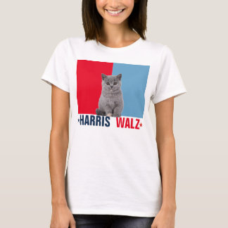 Harris Walz 2024 Obviously Red Blue T-Shirt