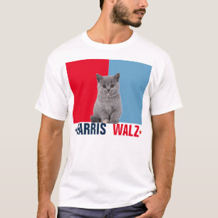 Harris Walz 2024 Obviously Red Blue T-Shirt
