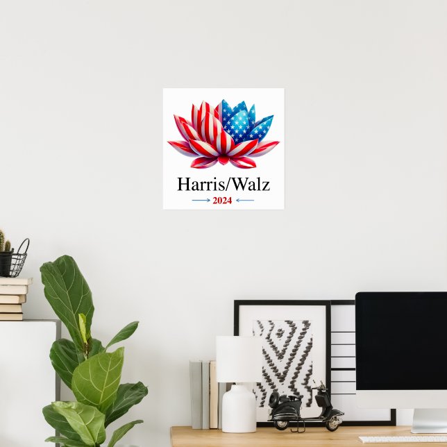 Harris Walz 2024 –  Poster (Home Office)