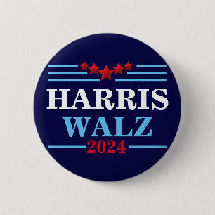 Harris Walz 2024 President - Tim Walz 6 Cm Round Badge