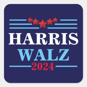 Harris Walz 2024 President - Tim Walz Square Sticker