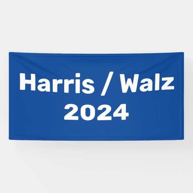 Harris / Walz 2024 Presidential Campaign Banner (Horizontal)