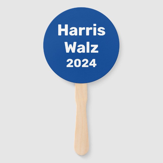 Harris / Walz 2024 Presidential Campaign Hand Fan (Front)