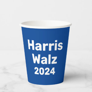 Harris / Walz 2024 Presidential Campaign Paper Cups